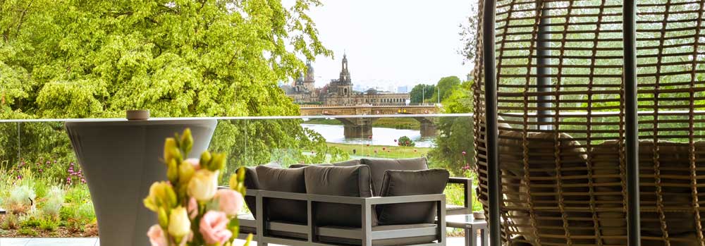 johann restaurant & elblounge Dresden, Hochzeit mit Elbblick