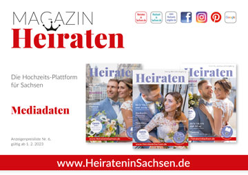 Mediadaten Magazin Heiraten in Sachsen