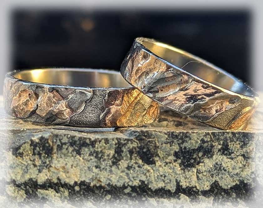 Mokume Gane Trauringe
