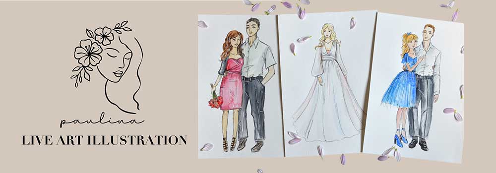 Paulina Live Art Illustration – Kunstvolle Erinnerungen an Ihr Event