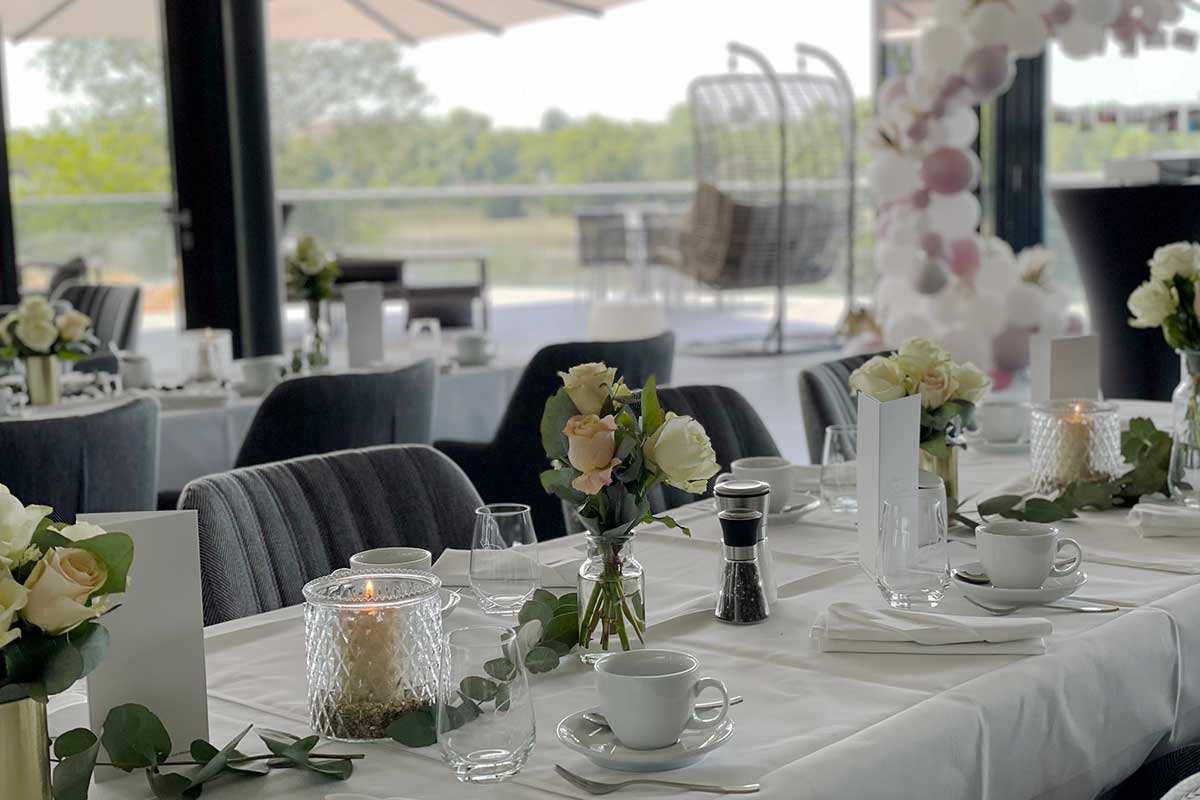 johann restaurant & elblounge Dresden, Hochzeit mit Elbblick