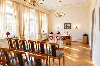 Trauraum im Standesamt Moritzburg